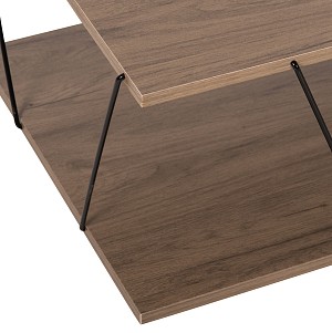 B2bmarkt ΤΡΑΠΕΖΙ ΣΑΛΟΝΙΟΥ TARS HM8927.12 ΚΑΡΥΔΙ ΜΕ ΜΑΥΡΕΣ ΜΕΤΑΛΛΙΚΕΣ ΒΕΡΓΕΣ 120Χ50Χ30Yεκ.