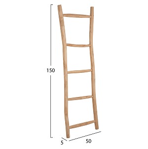 B2bmarkt ΔΙΑΚΟΣΜΗΤΙΚΗ ΣΚΑΛΑ/ΚΡΕΜΑΣΤΡΑ HM9761 ΜΑΣΙΦ ΞΥΛΟ TEAK ΣΕ ΦΥΣΙΚΟ 50x5x150Yεκ.