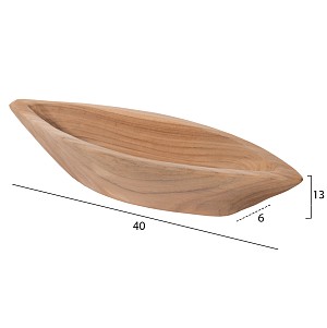 B2bmarkt ΕΠΙΤΡΑΠΕΖΙΟ ΔΙΑΚΟΣΜΗΤΙΚΟ ΔΟΧΕΙΟ HM9633 ΞΥΛΟ ΤΕΑΚ 40x6x13Υεκ.