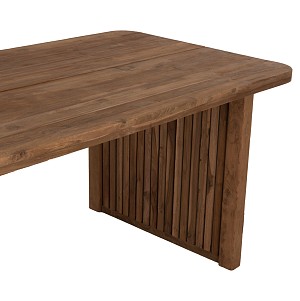 B2bmarkt ΤΡΑΠΕΖΙ ΤΡΑΠΕΖΑΡΙΑΣ BONTANG HM9641 ΑΝΑΚΥΚΛΩΜΕΝΟ ΤΕΑΚ-ΦΥΣΙΚΟ ΡΟΥΣΤΙΚ  200x90x76Υεκ.