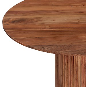 B2bmarkt ΤΡΑΠΕΖΙ ΤΡΑΠΕΖΑΡΙΑΣ ΣΤΡΟΓΓΥΛΟ GROOT HM9684 ΜΑΣΙΦ ΞΥΛΟ ΑΚΑΚΙΑΣ ΣΕ ΦΥΣΙΚΟ Φ120x76Υεκ