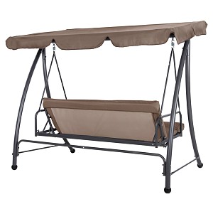 B2bmarkt ΚΟΥΝΙΑ-ΚΡΕΒΑΤΙ 3ΘΕΣΙΑ LIKID HM5980.02 ΜΕΤΑΛΛΟ ΓΚΡΙ-ΥΦΑΣΜΑ ΚΑΦΕ 200x120x164Υεκ