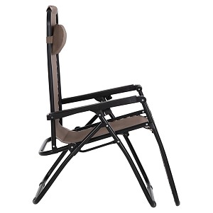 B2bmarkt ΠΟΛΥΘΡΟΝΑ RELAX COMPANION HM5095.14 ΣΑΜΠΑΝΙ TEXTILENE-ΜΑΥΡΟ ΜΕΤΑΛΛΟ 67x145x110Υεκ.