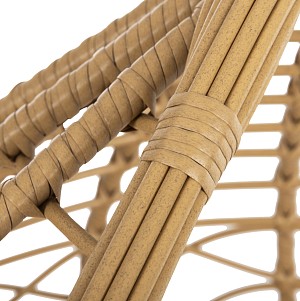 B2bmarkt ΜΟΝΗ ΚΡΕΜΑΣΤΗ ΦΩΛΙΑ ME ΥΠΟΠΟΔΙΟ GRACIE HM5755.02 ΜΠΕΖ ΣΥΝΘ.RATTAN-ΓΚΡΙ ΜΕΤΑΛ.ΣΚΕΛΕΤΟΣ Φ104x200Υεκ