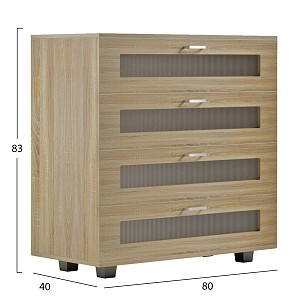 B2bmarkt ΣΥΡΤΑΡΙΕΡΑ ΜΕΛΑΜΙΝΗΣ THORGAN HM9880.01 4 ΣΥΡΤΑΡΙΑ-SONAMA ΧΡΩΜΑ 80Χ40Χ83Υεκ