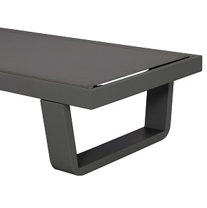 B2bmarkt ΞΑΠΛΩΣΤΡΑ ΑΛΟΥΜΙΝΙΟΥ ΜΕ ΥΦΑΣΜΑ TESLIN RICKON HM6292.01 ΣΕ ΓΚΡΙ 198x61,5x97Υεκ.
