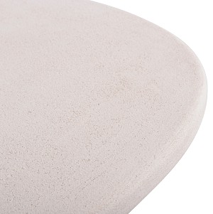 B2bmarkt ΤΡΑΠΕΖΙ ΣΑΛΟΝΙΟΥ ΟΒΑΛ ΣΕΙΡΑ SANTORINI HM18054 MDF ΣΕ ΥΠΟΛΕΥΚΟ ΧΡΩΜΑ 54x54,5x40Υεκ