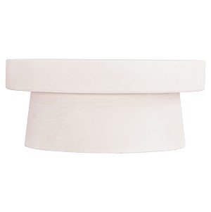 B2bmarkt ΤΡΑΠΕΖΙ ΣΑΛΟΝΙΟΥ ΣΤΡΟΓΓΥΛΟ ΣΕΙΡΑ SANTORINI HM18050 MDF ΣΕ ΥΠΟΛΕΥΚΟ ΧΡΩΜΑ Φ80x35Υεκ.