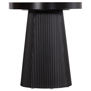 B2bmarkt ΤΡΑΠΕΖΑΚΙ ΒΟΗΘΗΤΙΚΟ DENTON HM18023.01 MDF TOP ΦΥΣΙΚΟ ΞΥΛΟΥ-ΒΑΣΗ ΜΑΥΡΗ Φ45x51,5Υεκ.