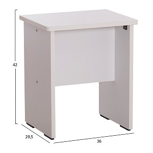 B2bmarkt ΤΟΥΑΛΕΤΑ ΜΕ ΚΑΘΡΕΠΤΗ & ΣΚΑΜΠΟ CRYSTEL HM9938.01 ΜΕΛΑΜΙΝΗ ΛΕΥΚΗ 74x39x155Υεκ.