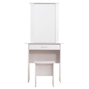 B2bmarkt ΤΟΥΑΛΕΤΑ ΜΕ ΚΑΘΡΕΠΤΗ & ΣΚΑΜΠΟ CRYSTEL HM9938.01 ΜΕΛΑΜΙΝΗ ΛΕΥΚΗ 74x39x155Υεκ.