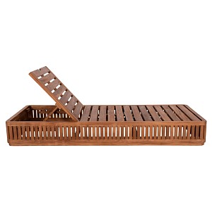 B2bmarkt ΞΑΠΛΩΣΤΡΑ ΧΩΡΙΣ ΜΑΞΙΛΑΡΙΑ VERNON HM6331 ΞΥΛΟ ΤΕΑΚ ΣΕ ΦΥΣΙΚΟ 200x80x25Υεκ.
