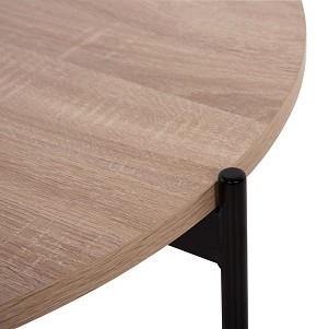 B2bmarkt ΣΕΤ 2ΤΜΧ ΤΡΑΠΕΖΙΑ ΣΑΛΟΝΙΟΥ RONDA HM21089.02 MDF ΣΟΝΑΜΑ Φ80εκ & Φ50εκ