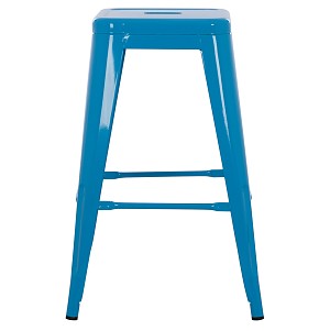 B2bmarkt ΣΚΑΜΠΟ ΜΕΣΑΙΟΥ ΥΨΟΥΣ ΜΕΤΑΛΛΙΚΟ MELITA-PRO HM8573.48 ΜΠΛΕ 43x43x67Υεκ.