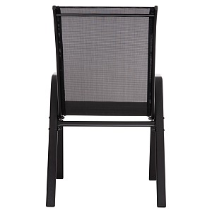 B2bmarkt ΠΟΛΥΘΡΟΝΑ ΕΞ.ΧΩΡΟΥ LEON HM5000.43 ΜΕΤΑΛΛΙΚΗ ΜΑΥΡΗ K/D- ΣΕΤ 4 ΤΜΧ-55x70x91Υεκ.