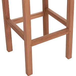 B2bmarkt ΣΚΑΜΠΟ ΜΠΑΡ NIKOL HM18109 ΞΥΛΟ ΤΕΑΚ ΣΕ ΦΥΣΙΚΟ 40x40x77Υεκ.
