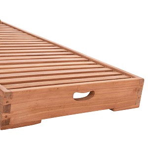 B2bmarkt ΞΑΠΛΩΣΤΡΑ ΧΩΡΙΣ ΜΑΞΙΛΑΡΙΑ CHET HM6160 ΞΥΛΟ ΤΕΑΚ ΣΕ ΦΥΣΙΚΟ 200x65x13Υεκ.