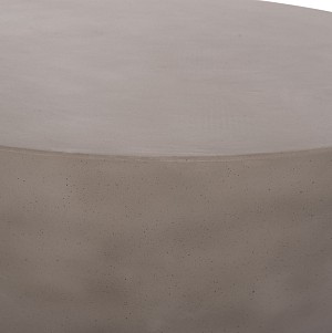 B2bmarkt ΤΡΑΠΕΖΙ ΣΑΛΟΝΙΟΥ ΣΤΡΟΓΓΥΛΟ ALLAN HM18162.03 FIBER CEMENT ΣΕ ΓΚΡΙ--Φ92x49Υεκ.