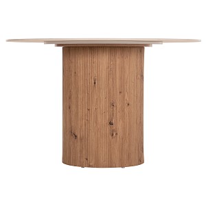 B2bmarkt ΤΡΑΠΕΖΙ ΤΡΑΠΕZΑΡΙΑΣ TWIL HM18324 ΚΕΡΑΜΙΚΟ TOP ΟΨΗ ΤΡΑΒΕΡΤΙΝΑΣ-MDF ΒΑΣΗ Φ120x76Υεκ