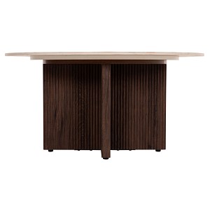 B2bmarkt ΤΡΑΠΕΖΙ ΣΑΛΟΝΙΟΥ SKY HM18329 ΚΕΡΑΜΙΚΟ TOP ΟΨΗ ΤΡΑΒΕΡΤΙΝΑΣ-MDF ΒΑΣΗ Φ80x40Υεκ.