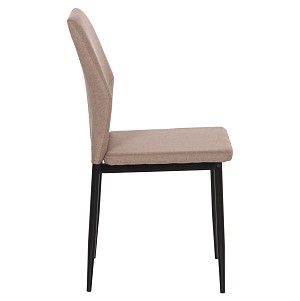 B2bmarkt ΚΑΡΕΚΛΑ ΤΡΑΠΕΖΑΡΙΑΣ DIAZ HM18346.04 ΜΠΕΖ ΥΦΑΣΜΑ-ΜΕΤΑΛΛΙΚΑ ΠΟΔΙΑ ΜΑΥΡΑ 41,5x52x87Υεκ.