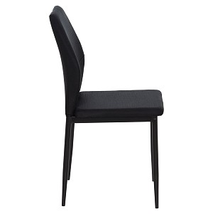 B2bmarkt ΚΑΡΕΚΛΑ ΤΡΑΠΕΖΑΡΙΑΣ DIAZ HM18346.02 ΜΑΥΡΟ ΥΦΑΣΜΑ & ΜΕΤΑΛΛΙΚΑ ΠΟΔΙΑ 41,5x52x87Υεκ.