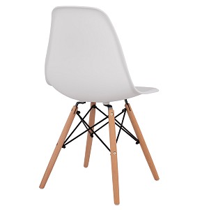 B2bmarkt ΚΑΡΕΚΛΑ ΤΡΑΠΕΖΑΡΙΑΣ 2ΤΜΧ TWIST HM8460.21 ΛΕΥΚΟ PP--ΞΥΛΟ ΟΞΙΑΣ 46x50x82Υεκ.