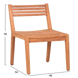 B2bmarkt ΚΑΡΕΚΛΑ ΕΞΩΤ.ΧΩΡΟΥ PAVEL HM6615 ΞΥΛΟ TEAK--ΦΥΣΙΚΟ ΧΡΩΜΑ 46x54x78Υεκ.
