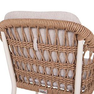 B2bmarkt ΠΟΛΥΘΡΟΝΑ BOXER HM6556.02 ΑΛΟΥΜΙΝΙΟ & OLEFIN ΜΠΕΖ-TWIST WICKER 58x60x80Yεκ
