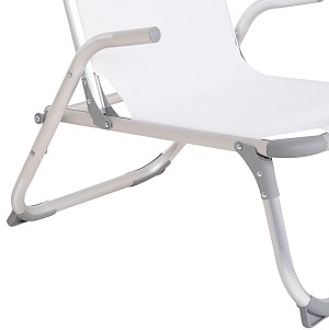 B2bmarkt ΚΑΡΕΚΛΑΚΙ ΠΑΡΑΛΙΑΣ ΑΛΟΥΜΙΝΙΟΥ ΒΑΡ.ΤΥΠΟΥ ΥΠΕΡΥΨΩΜΕΝΟ ALMIRA HM6431.03 ΛΕΥΚΟ 53x68x80Υεκ