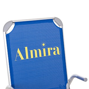 B2bmarkt ΚΑΡΕΚΛΑΚΙ ΠΑΡΑΛΙΑΣ ΑΛΟΥΜΙΝΙΟΥ ΒΑΡ.ΤΥΠΟΥ ΥΠΕΡΥΨΩΜΕΝΟ ALMIRA HM6431.01 ΜΠΛΕ 53x68x80Υεκ