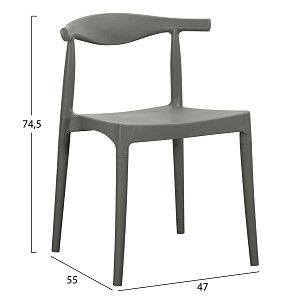 B2bmarkt ΠΟΛΥΘΡΟΝΑ ΕΞΩΤ.ΧΩΡΟΥ ALOR HM6624.05 ΠΟΛΥΠΡΟΠΥΛΕΝΙΟ OLIVE GREEN 47x55x74.5Υεκ