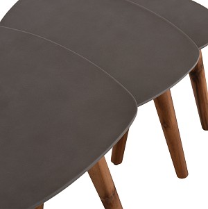 B2bmarkt ΣΕΤ 3 ΒΟΗΘΗΤΙΚΑ ΤΡΑΠΕΖΑΚΙΑ PRANTIS HM10734.01 FIBER CEMENT ΓΚΡΙ-ΠΟΔΙΑ ΑΚΑΚΙΑΣ