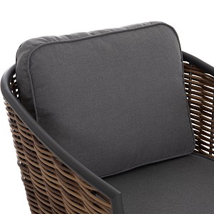 B2bmarkt ΣΕΤ ΣΑΛΟΝΙ 4ΤΜΧ CASSIAN HM6552.01 ΑΛΟΥΜΙΝΙΟ & ΜΑΞΙΛΑΡΙΑ ΓΚΡΙ-ΜΠΕΖ P.E.RATTAN