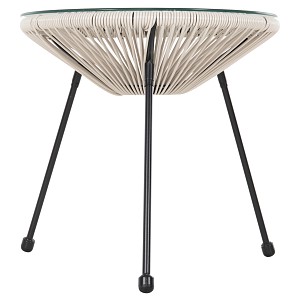 B2bmarkt ΣΕΤ ΕΞΩΤΕΡΙΚΟΥ ΧΩΡΟΥ 3ΤΜΧ ACAPULCO HM11861.03 P.E.RATTAN ΕΚΡΟΥ-ΜΕΤΑΛΛΟ ΣΕ ΜΑΥΡΟ