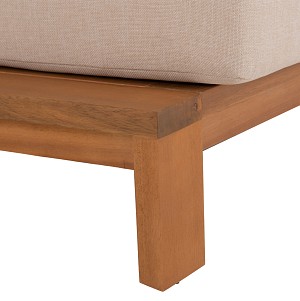 B2bmarkt ΠΟΛΥΘΡΟΝΑ LOUNGE MIREX HM6641 ΞΥΛΟ ΑΚΑΚΙΑΣ ΦΥΣΙΚΟ-ΕΚΡΟΥ ΜΑΞΙΛΑΡΙΑ 80x96x62Υεκ