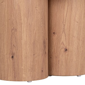 B2bmarkt ΤΡΑΠΕΖΙ ΣΑΛΟΝΙΟΥ SILVA HM18443 ΚΕΡΑΜΙΚΟ TOP ΟΨΗ ΤΡΑΒΕΡΤΙΝΑΣ-MDF ΦΥΣΙΚΟ Φ80x45Υεκ.