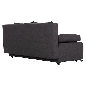 B2bmarkt ΚΑΝΑΠΕΣ ΚΡΕΒΑΤΙ ΤΡΙΘΕΣΙΟΣ KEND HM3313.01 ΥΦΑΣΜΑ ΣΕ ΓΚΡΙ 188x85x82Υεκ.
