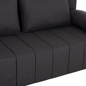 B2bmarkt ΚΑΝΑΠΕΣ ΚΡΕΒΑΤΙ ΤΡΙΘΕΣΙΟΣ KEND HM3313.01 ΥΦΑΣΜΑ ΣΕ ΓΚΡΙ 188x85x82Υεκ.