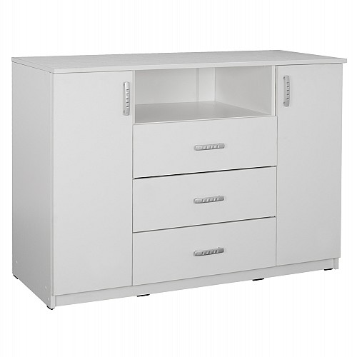 B2bmarkt ΜΠΟΥΦΕΣ ΜΕ 2 ΝΤΟΥΛΑΠΙΑ Κ 3 ΣΥΡΤΑΡΙΑ ADLER ΛΕΥΚΟΣ HM2430.03 120X45X85Y εκ.