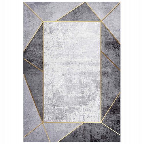 B2bmarkt ΧΑΛΙ ΣΑΛΟΝΙΟΥ ΜΕ ΚΡΟΣΙΑ JOSIANE ΓΚΡΙ HM7675.23 160X230 εκ.