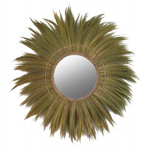 B2bmarkt ΚΑΘΡΕΠΤΗΣ ΤΟΙΧΟY ΣΤΡΟΓΓΥΛΟΣ ΠΛΑΙΣΙΟ ΙΝΕΣ ΜΠΑΝΑΝΑΣ ΣΕ ΦΥΣΙΚΟ 130x4x130Υεκ.HM7734