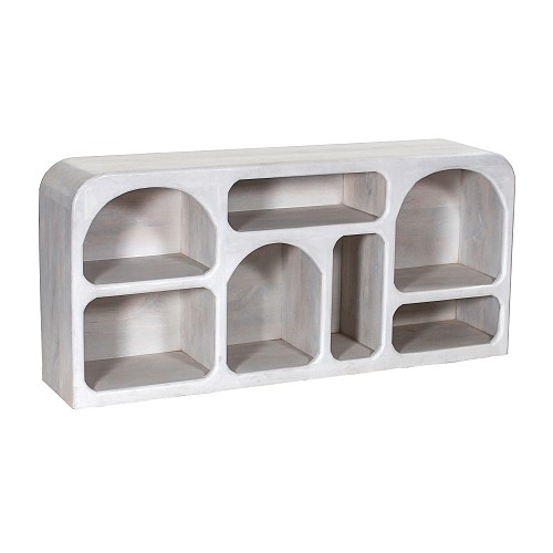 B2bmarkt ΜΠΟΥΦΕΣ HANDYR HM9705 ΜΑΣΙΦ ΞΥΛΟ MANGO ΣΕ ΛΕΥΚΟ ΧΡΩΜΑ 165x35x75Yεκ.
