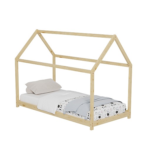 B2bmarkt ΚΡΕΒΑΤΙ ΠΑΙΔΙΚΟ PEPE HM678.01 τ.MONTESSORI ΞΥΛΟ ΠΕΥΚΟ ΦΥΣΙΚΟ- 140x70εκ