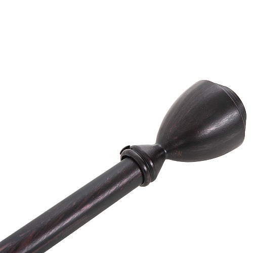 B2bmarkt ΚΟΥΡΤΙΝΟΞΥΛΟ 110-210cm HM11280.03 ΜΕΤΑΛΛΙΚΟ ΠΤΥΣ/ΝΟ ΜΑΥΡΟ ΚΟΚΚΙΝΟ ΚΩΝΟΣ Ε-0316