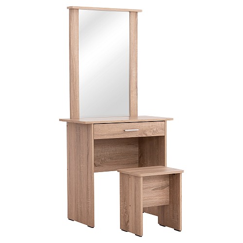 B2bmarkt ΤΟΥΑΛΕΤΑ ΜΕ ΚΑΘΡΕΠΤΗ & ΣΚΑΜΠΟ CRYSTEL HM9938.11 ΜΕΛΑΜΙΝΗ SONAMA OAK 74x39x155Υεκ.