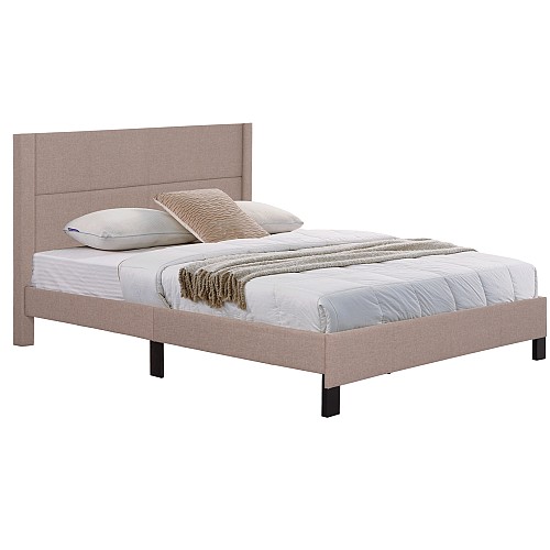 B2bmarkt ΚΡΕΒΑΤΙ TRILLOP HM666.15 ΜΠΕΖ ΥΦΑΣΜΑ ΓΙΑ ΣΤΡΩΜΑ 160X200εκ.