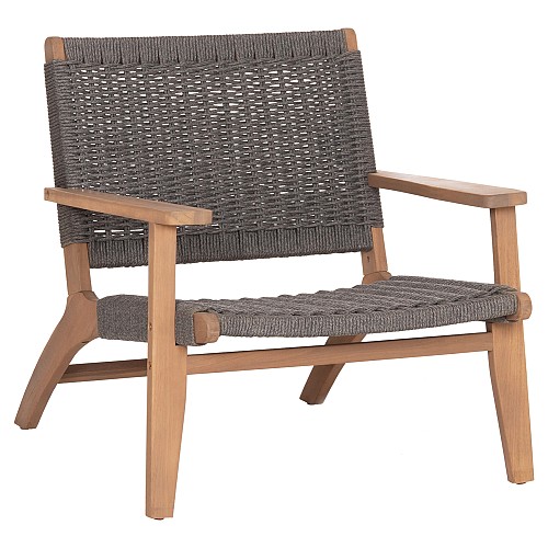 B2bmarkt ΠΟΛΥΘΡΟΝΑ LOUNGE MONTER HM6241.02 ΞΥΛΟ ΑΚΑΚΙΑΣ ΦΥΣΙΚΟ-ΣΧΟΙΝΙ ΓΚΡΙ 63.5x60x69Υεκ