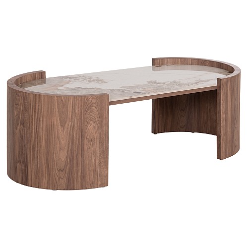 B2bmarkt ΤΡΑΠΕΖΙ  ΣΑΛΟΝΙΟΥ MARBLEX HM18445 ΚΕΡΑΜΙΚΟ TOP PANDORA--MDF ΠΟΔΙΑ 120x60x43.5Υεκ