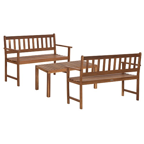 B2bmarkt LOUNGE ΣΕΤ ΕΞ.ΧΩΡΟΥ 3ΤΜΧ FORNEL HM10988 ΞΥΛΟ ΑΚΑΚΙΑΣ ΣΕ ΦΥΣΙΚΟ